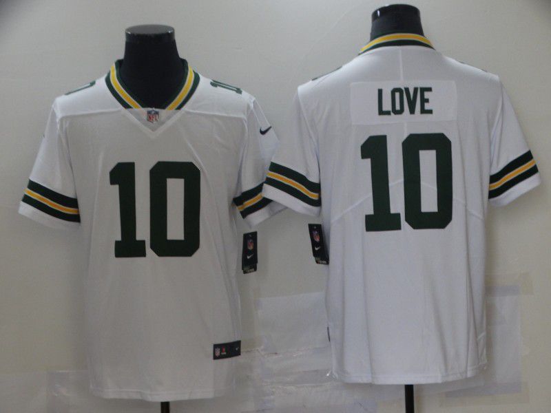 Men Green Bay Packers 10 Love White Nike Vapor Untouchable Limited 2021 NFL Jersey